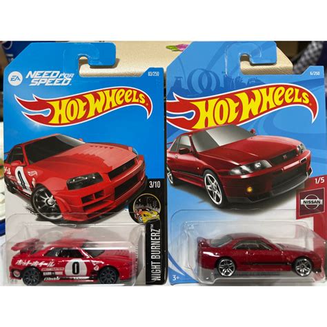 Hot wheels 風火輪日產天際線東瀛戰神 Nissan Skyline GT R R34 BCNR33 蝦皮購物