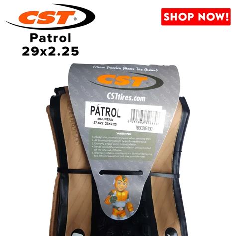 CST PATROL SKIN WALL TUBELESS READY TIRES 27.5 29ER 2.25 | Lazada PH