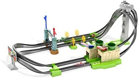 Mattel Hot Wheel Hw Mario Kart Circuit Light Track Set Ghk F S W Tracking New