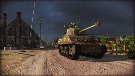 Steel Division Normandy 44 Tank In Rain HD Wallpaper