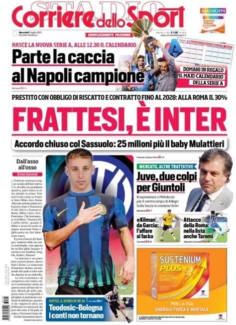 Capa Corriere Dello Sport Julho Capasjornais Pt