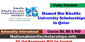 Hamad bin Khalifa university scholarship in Qatar Archives - National Merit Scholarships