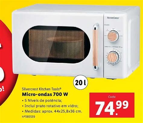 Promo O Silvercrest Kitchen Tools Micro Ondas W L Em Lidl