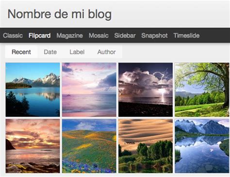 Personalizar la cabecera en las Vistas Dinámicas de Blogger Ciudad