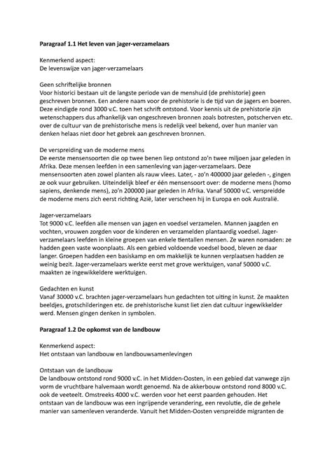 Geschiedenis H Samenvatting H Vwo Paragraaf Het Leven Van