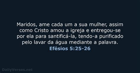 Efésios 5 25 26 Versículo da Bíblia NVI DailyVerses net