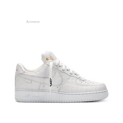 Louis Vuitton X Nike Air Force 1 Low White NAF1LV 03 White White Sneakers