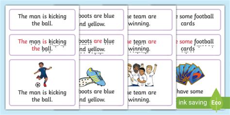 The Men S World Cup Simple Sentence Cards Teacher Made