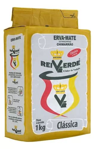 Erva Mate Rei Verde Clássica Chimarrão 1kg A Vácuo S Açúcar