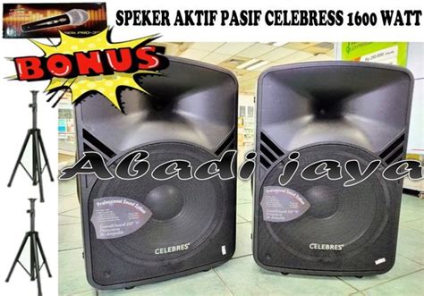 Jual SPEAKER AKTIF PASIF 2 PCS CELEBRESS 115 15 INCH ORIGINAL 1600WATT