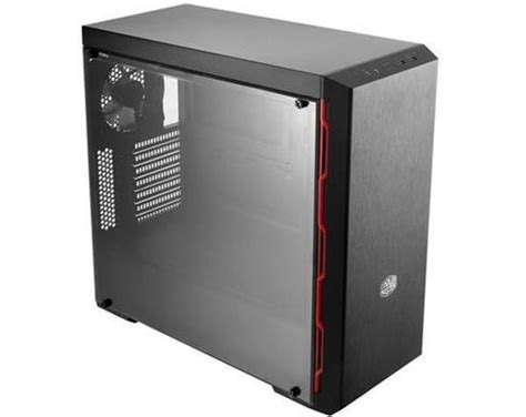 Gabinete Cooler Master Masterbox Mb600l Vermelho Atx Lateral Em