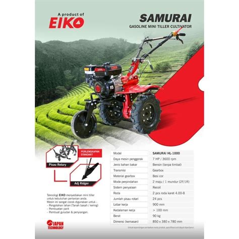 Jual Hand Traktor CULTIVATOR MINI TRAKTOR MINI TILLER SAMURAI GOLDEN