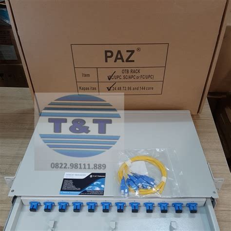 Jual PAZ PAZ OTB Rackmount 12 Core Pigtail SC UPC Merk PAZ PAS