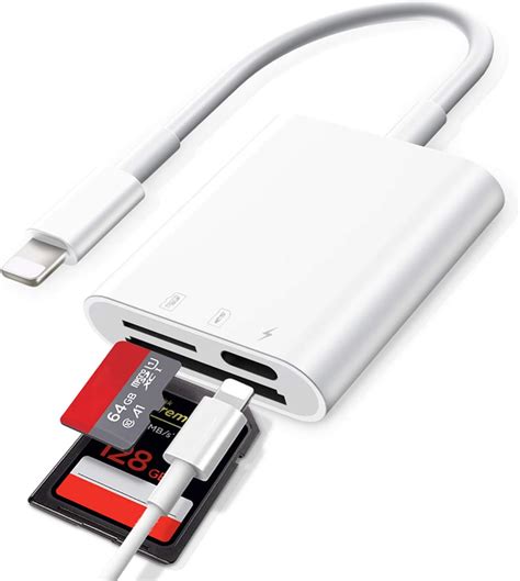 [Apple MFi Certified] Lightning to SD Card Camera Reader for iPhone ...