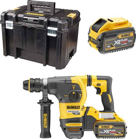 Dewalt DCH334X2 QW SDS Plus Cordless Combination Hammer 54 V Black