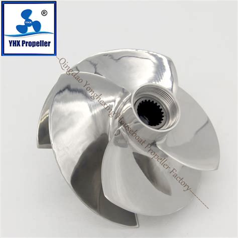 Polish Jet Ski Impeller for Seadoo Engine 130HP 4 Blades 155.5mm with ...