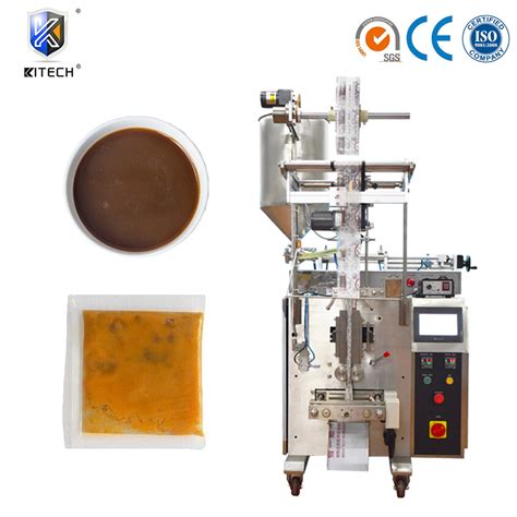 Automatic Vertical 3 Side Sealing Beef Sauce Sachet Form Fill Seal