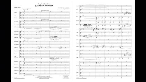 Jurassic World Symphonic Suite By Michael Giacchino Arr Jay Bocook Youtube