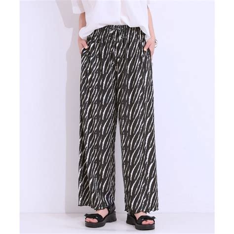 キューティーブロンド Cutie Blonde ひんやり柄イージーパンツ ブラック 119 ファッション通販 MAGASEEK マガシーク