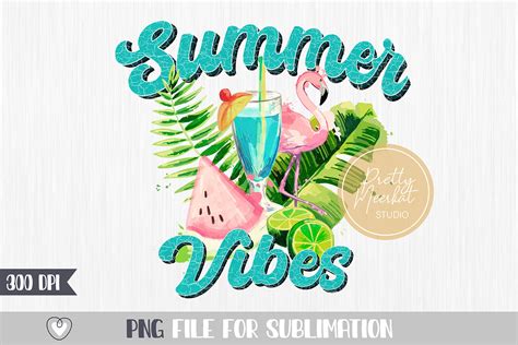 Summer Vibes Png Summer Sublimation Beach Png T Shirt Design By