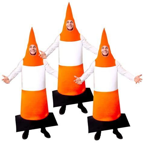 Adults Traffic Cone Costume Cazaar