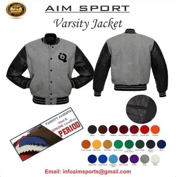 Varsity Jackets Custom Wool Embroidery Customer Required Leather ...