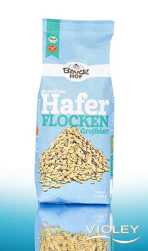 Bauck Haferflocken Vollkorn Großblatt glutenfrei 475 g