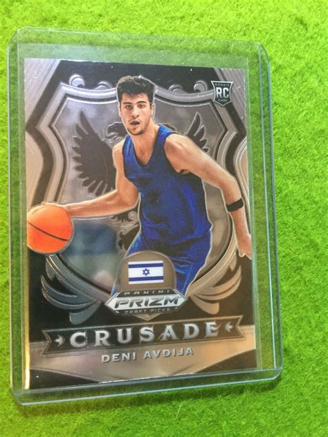 Deni Avdija Prizm Crusade Rookie Card Jersey Israel Rc Wizards Sp