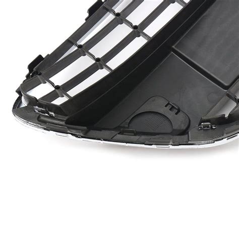 Car Front Bumper Center Lower Grill Mesh Black W Chrome Trim For Ford