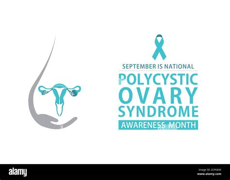 Vector Illustration Of Polycystic Ovary Syndrome Awareness Month Poster