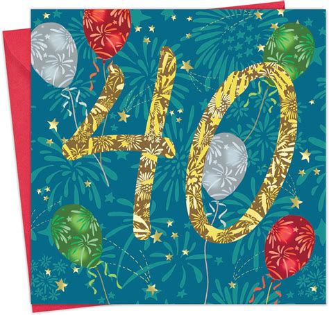 Amazon Twizler 40th Birthday Card 40 Year Old Card Age 40