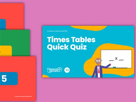 Year 3 Times Table Quiz – Packs 1 to 3 - by Classroom Secrets | Teaching Resources