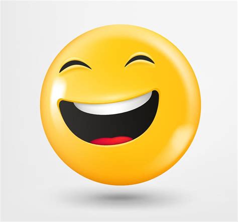 Smiling emoji 3d vector. Emoticon isolated on white background 22593356 ...