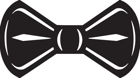 Bow - black and white Royalty Free Vector Image