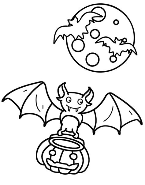 Coloriage Chauves souris d Halloween Gratuites télécharger et