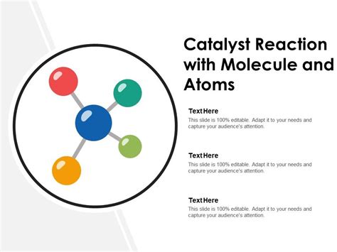 Catalyst Reaction With Molecule And Atoms Powerpoint Slide Clipart