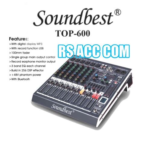 Jual Mixer Soundbest Top Original Channel Bluetooth Usb