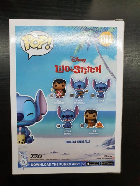 Funko Disney Lilo Stitch Pop Stitch With Boba Vinyl Figure Hot Topic Exclusive Preorder