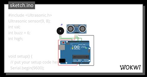 Sensor And Buzzer Wokwi Esp32 Stm32 Arduino Simulator