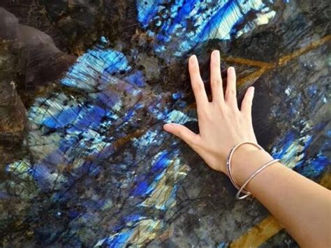 Labradorite Blue Granite Luxury Stone For Countertop Tile And Panel