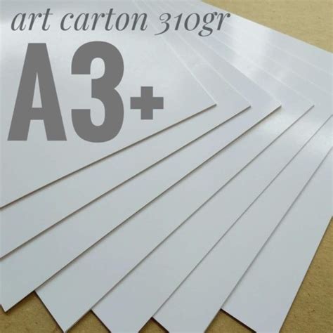 Jual Kertas Art Carton 310 Gsm Uk A3 32 Cm X 483 Cm Jakarta Barat