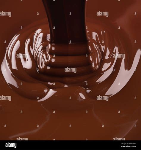 Hot Chocolate Syrup Filling Sweet Food Background Stock Photo Alamy