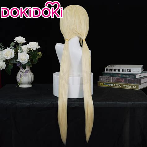 【Ready For Ship】DokiDoki Anime Cosplay Wig Long Straight Yellow Hair ...