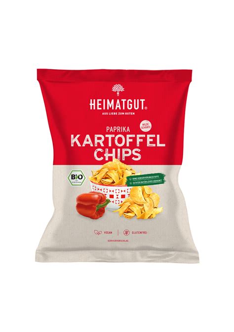 Heimatgut Bio Kartoffel Chips Paprika Glutenfrei X G Online Kaufen