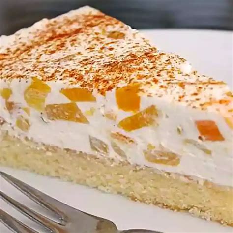 Pfirsich Schmand Kuchen Rezept Schnelle Und Einfache Rezepte