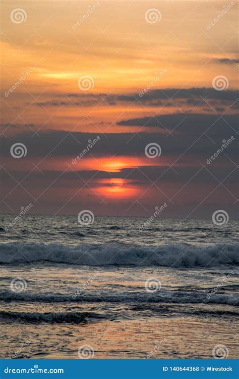 Red sunset stock photo. Image of beautiful, morning - 140644368