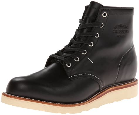 Chippewa M Men S In Plain Toe Wedge Boot Black Whirlwind D Us