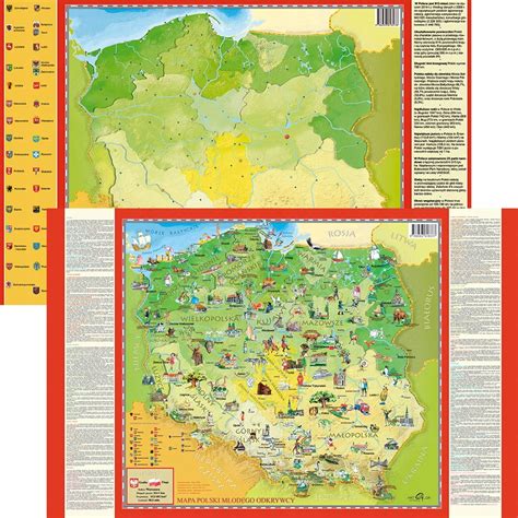 Podk Adka Na Biurko Dwustronna Mapa Polski Allegro Pl