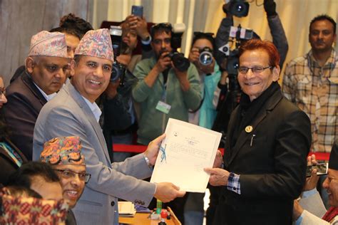 Dahal And Sharma Register Candidacy For Na Chair