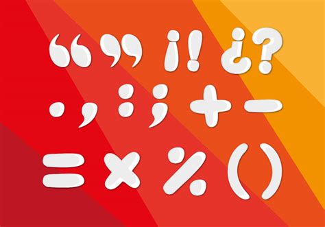 Punctuation Marks Symbols Vector - Download Free Vector Art, Stock ...